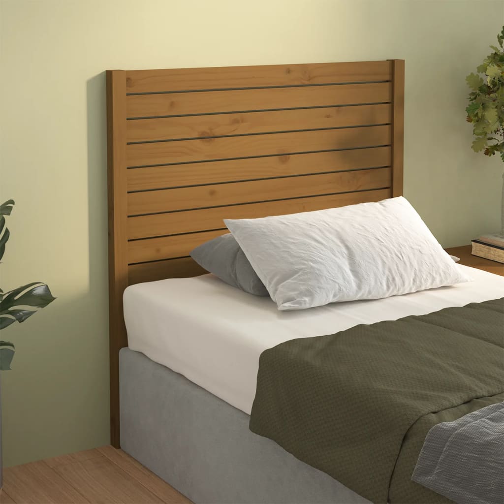 Bed Headboard 96X4X100 Cm Solid Wood Pine