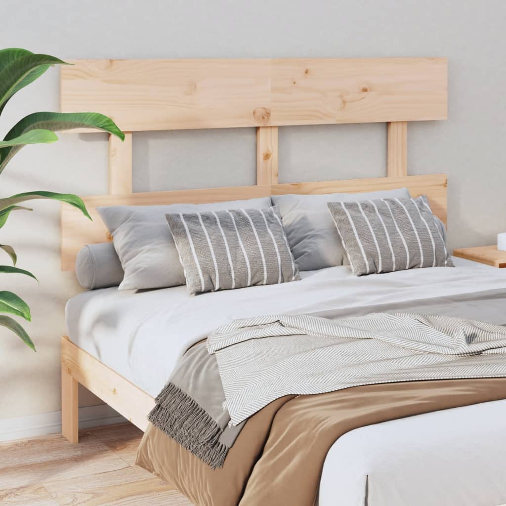 Bed Headboard 138X3X81 Cm Solid Wood Pine