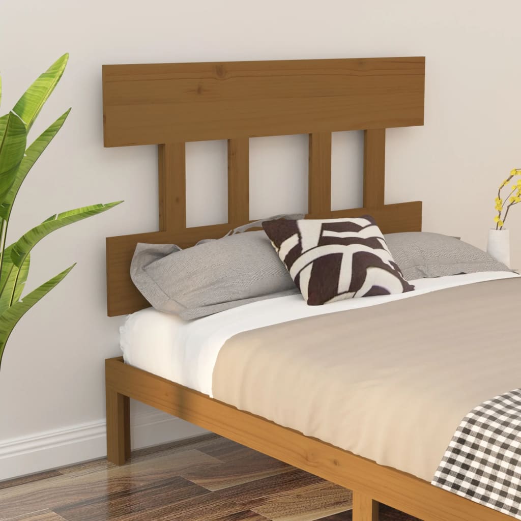 Bed Headboard 78.5X3X81 Cm Solid Wood Pine