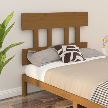 Bed Headboard 78.5X3X81 Cm Solid Wood Pine