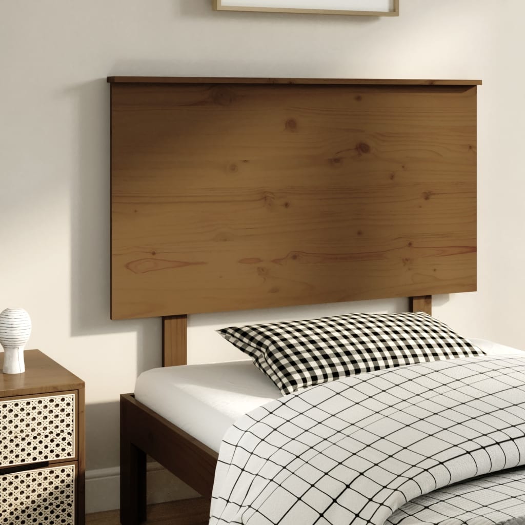 Bed Headboard 79X6X82.5 Cm Solid Wood Pine