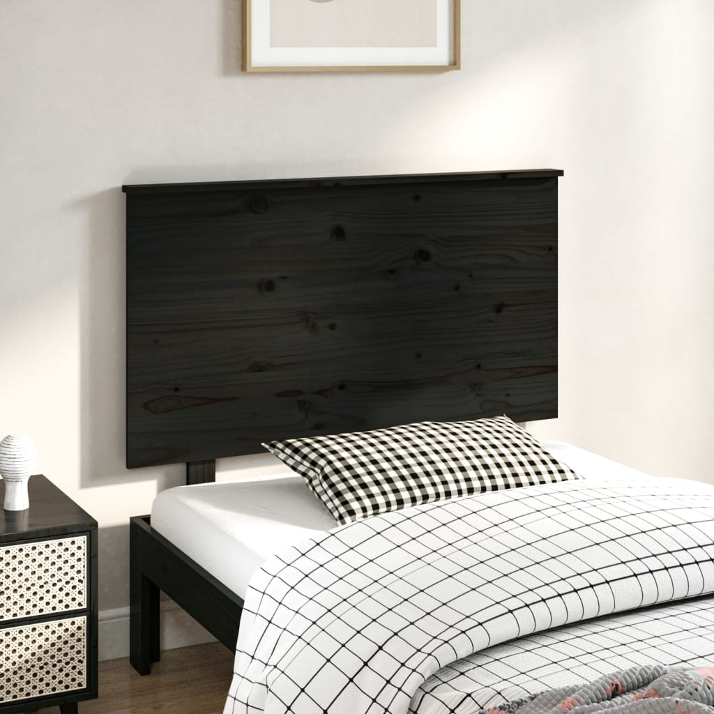Bed Headboard 79X6X82.5 Cm Solid Wood Pine