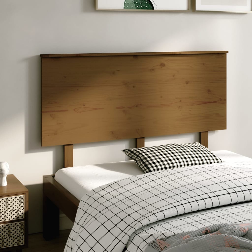 Bed Headboard 79X6X82.5 Cm Solid Wood Pine