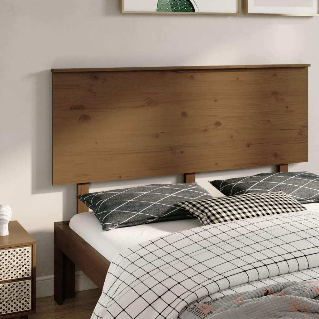 Bed Headboard 79X6X82.5 Cm Solid Wood Pine