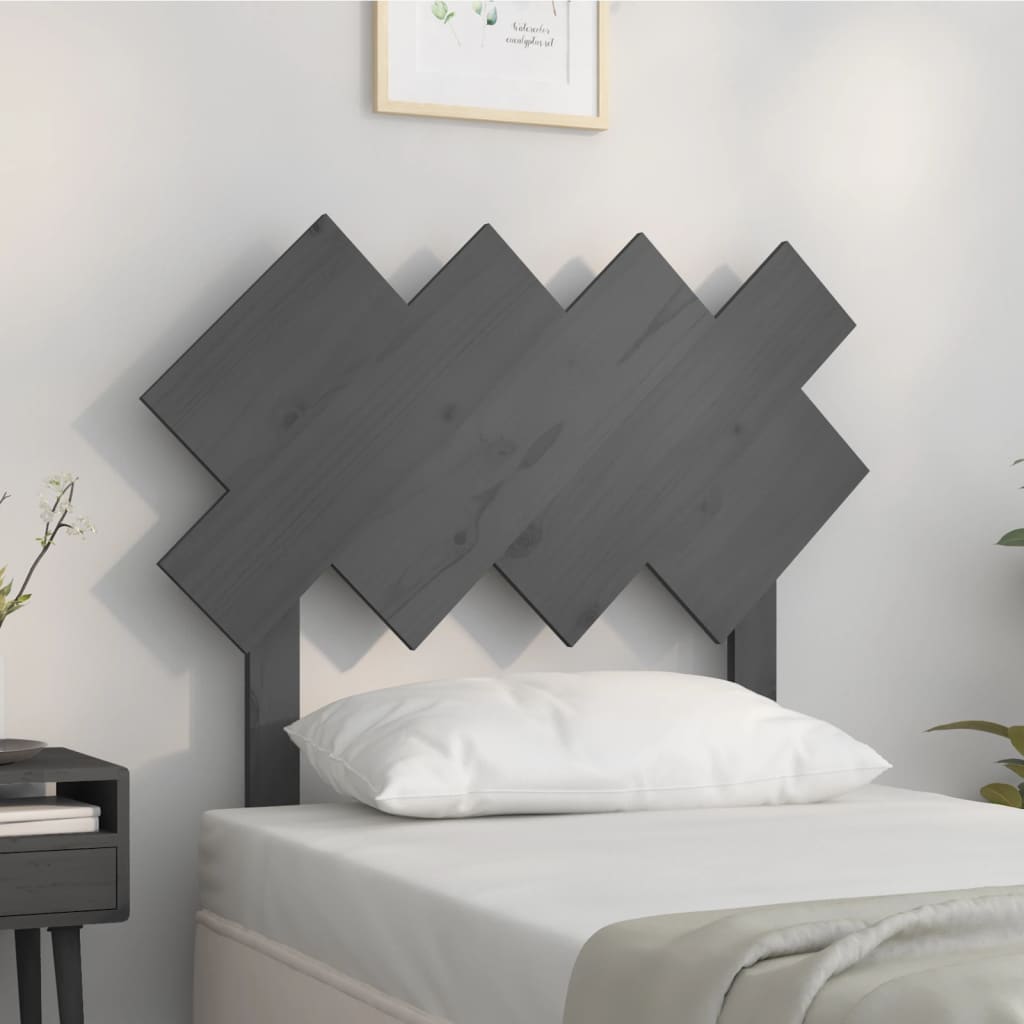 Bed Headboard 196X3X80.5 Cm Solid Wood Pine