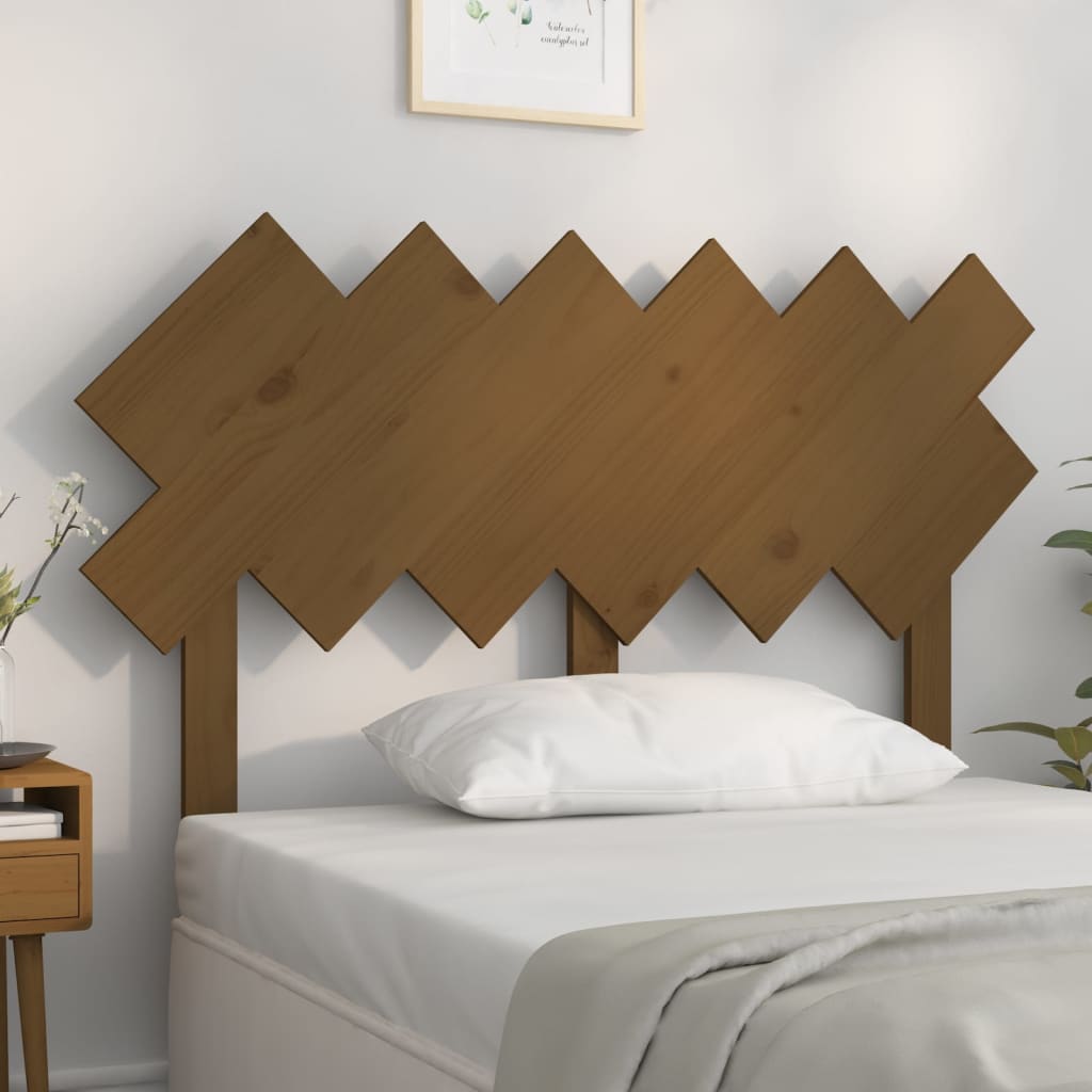 Bed Headboard 196X3X80.5 Cm Solid Wood Pine