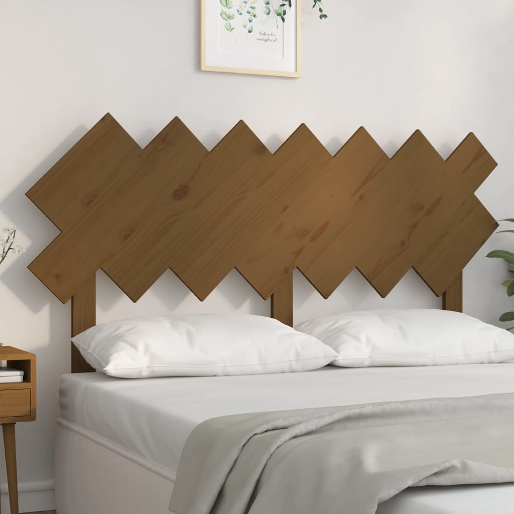 Bed Headboard 196X3X80.5 Cm Solid Wood Pine