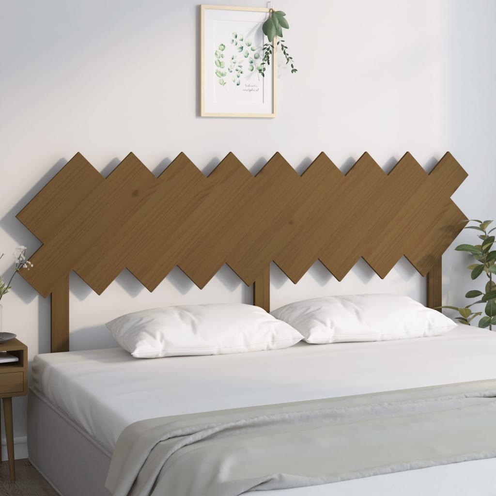 Bed Headboard 196X3X80.5 Cm Solid Wood Pine