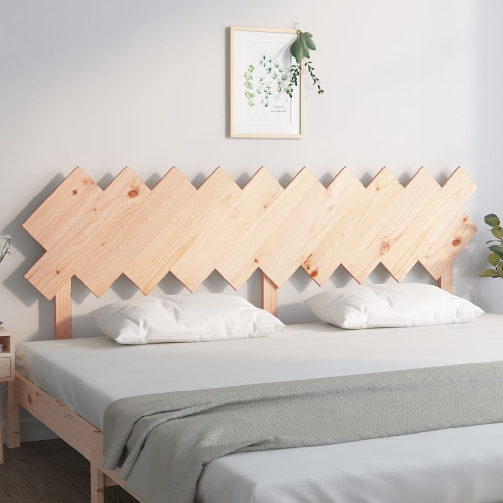Bed Headboard 196X3X80.5 Cm Solid Wood Pine