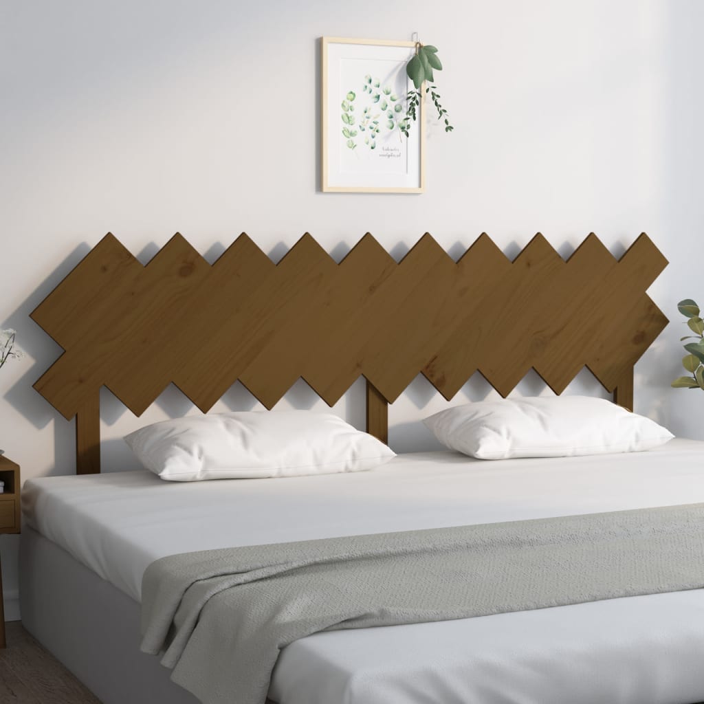 Bed Headboard 196X3X80.5 Cm Solid Wood Pine