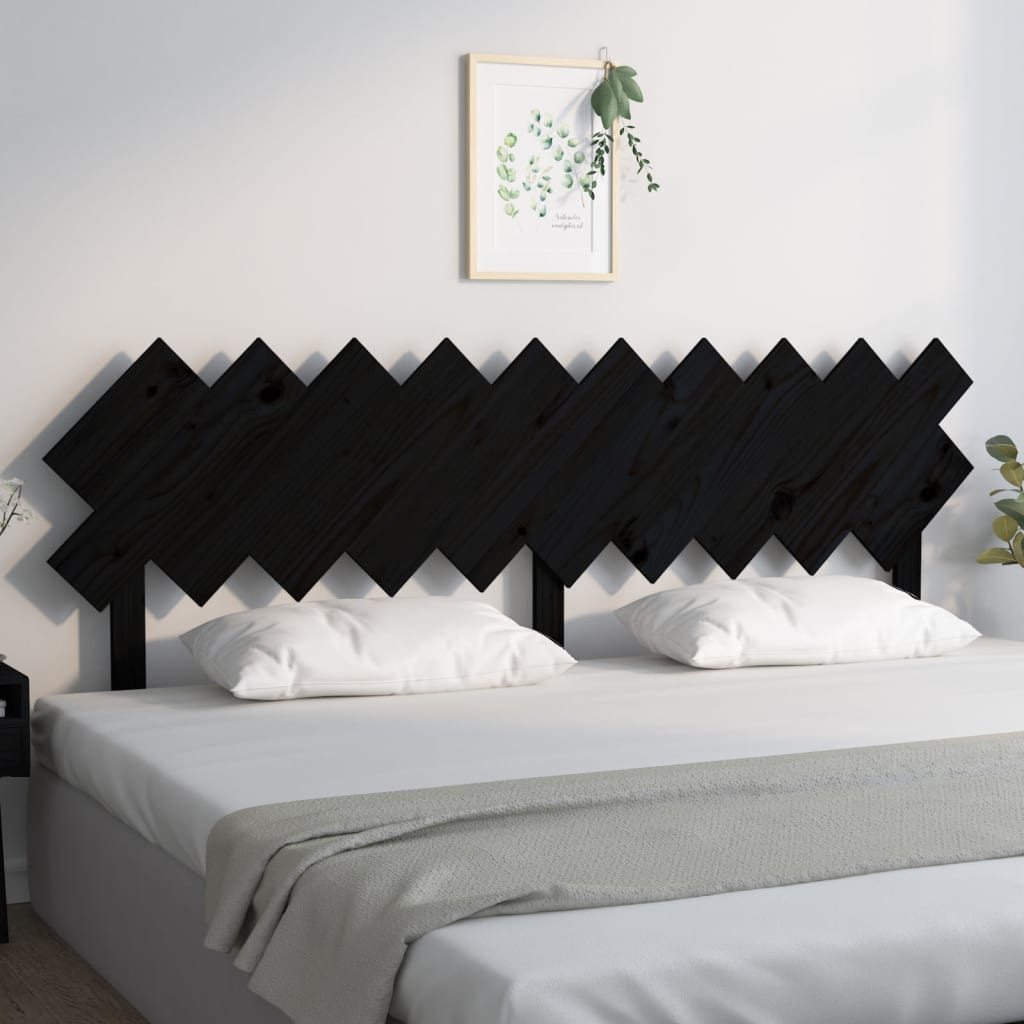 Bed Headboard 196X3X80.5 Cm Solid Wood Pine