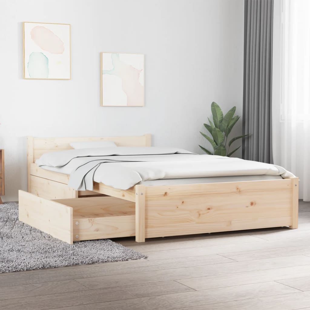 3103488  Bed Frame Without Mattress With Drawers (815034+814989)