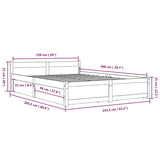 Bed Frame without Mattress with Drawers King Size