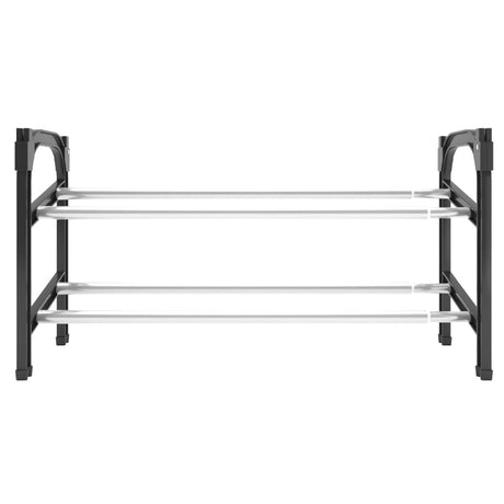 Extendable Shoe Rack With 2 Shelves 119X24X37 Cm
