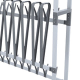 Shoe Rack With Wheels Silver 89X27X120 Cm