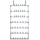 Hanging Shoe Rack Silver 66X13X139 Cm