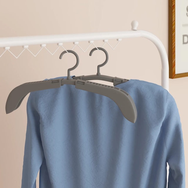 Extendable Clothes Hangers 5 Pcs Grey