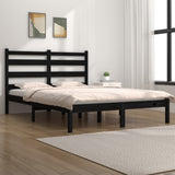 3103633  Bed Frame Without Mattress Solid Wood (810002+818400)