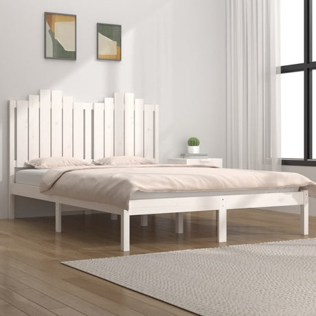 3103772  Bed Frame Without Mattress Solid Wood (810011+818459)
