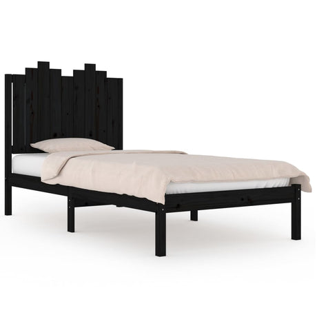 3103772  Bed Frame Without Mattress Solid Wood (810011+818459)