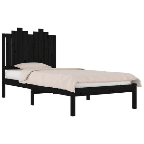 3103772  Bed Frame Without Mattress Solid Wood (810011+818459)