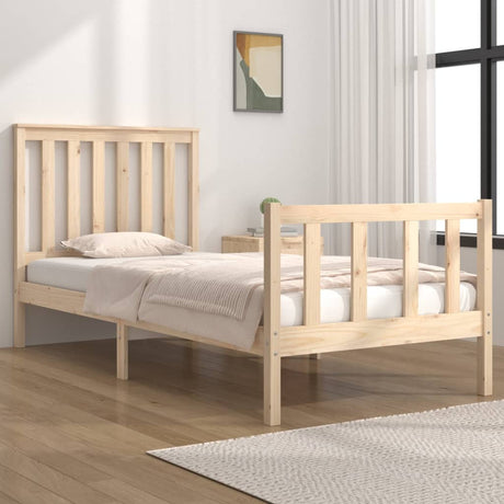 Bed Frame Without Mattress Solid Wood Pine