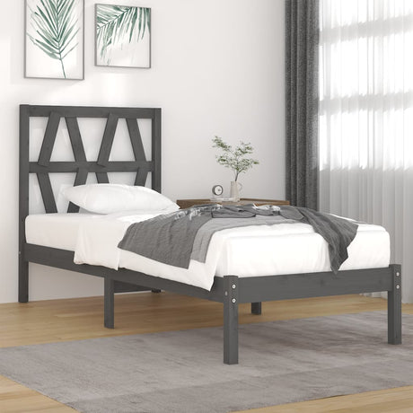 3104018  Bed Frame Without Mattress Solid Wood (810037+818640)