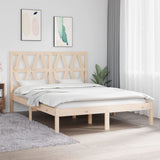 3104018  Bed Frame Without Mattress Solid Wood (810037+818640)