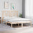 3104018  Bed Frame Without Mattress Solid Wood (810037+818640)