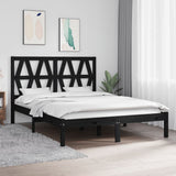 3104018  Bed Frame Without Mattress Solid Wood (810037+818640)