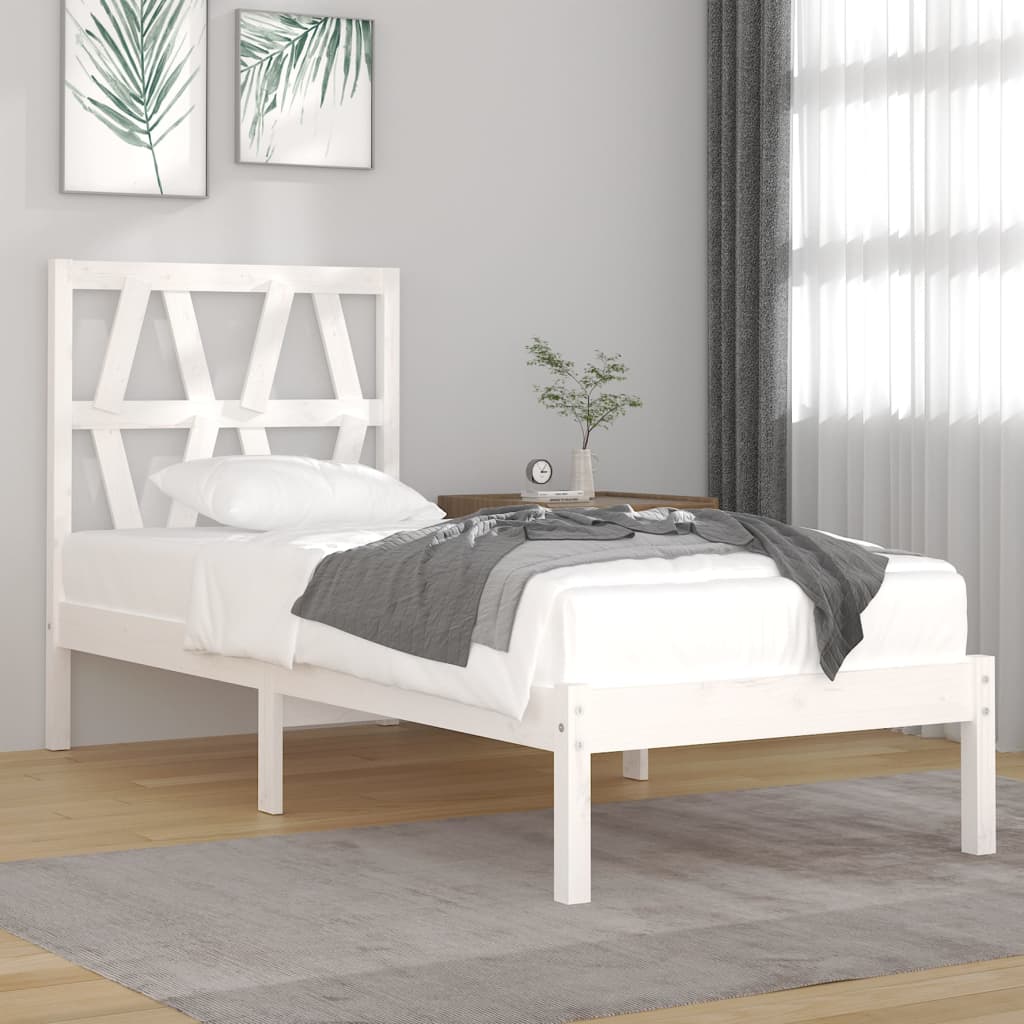 3104018  Bed Frame Without Mattress Solid Wood (810037+818640)