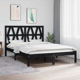 3104018  Bed Frame Without Mattress Solid Wood (810037+818640)