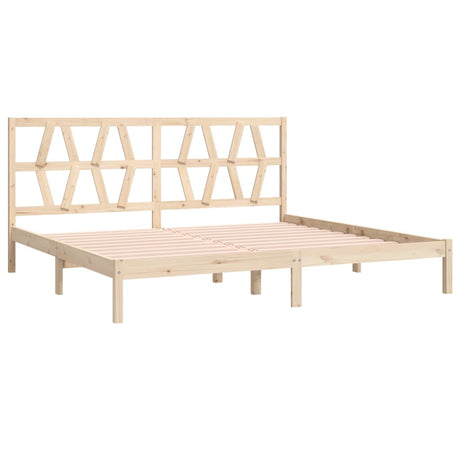 3104018  Bed Frame Without Mattress Solid Wood (810037+818640)