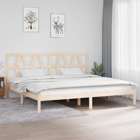 3104018  Bed Frame Without Mattress Solid Wood (810037+818640)