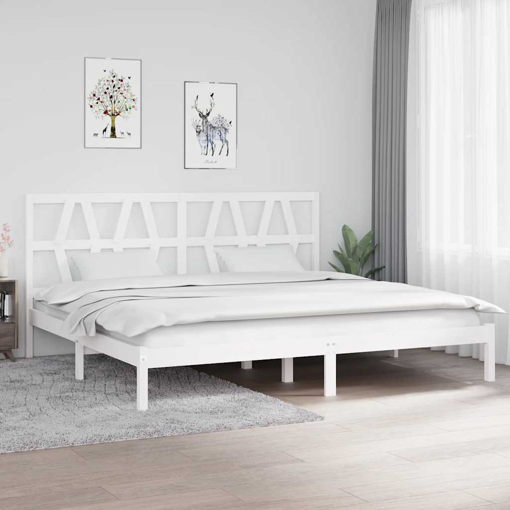 3104018  Bed Frame Without Mattress Solid Wood (810037+818640)