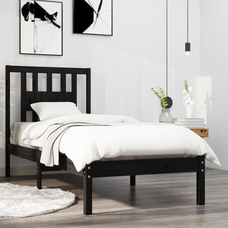 3104083  Bed Frame Without Mattress Solid Wood (810037+818690)