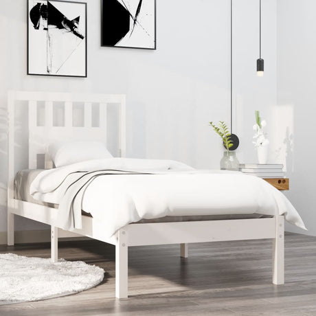 3104083  Bed Frame Without Mattress Solid Wood (810037+818690)