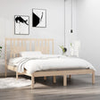 3104083  Bed Frame Without Mattress Solid Wood (810037+818690)
