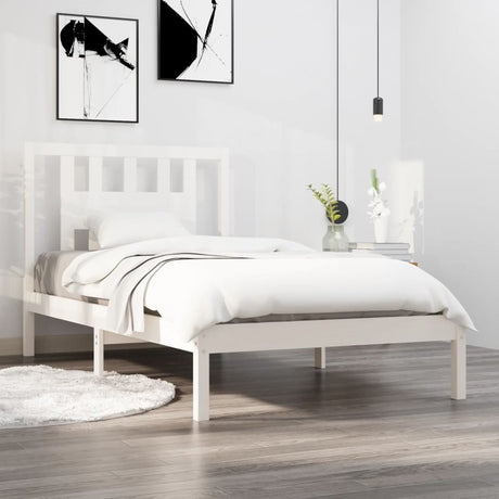 3104083  Bed Frame Without Mattress Solid Wood (810037+818690)