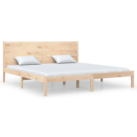 Bed Frame Without Mattress Solid Wood Pine