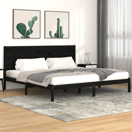 Bed Frame Without Mattress Solid Wood Pine
