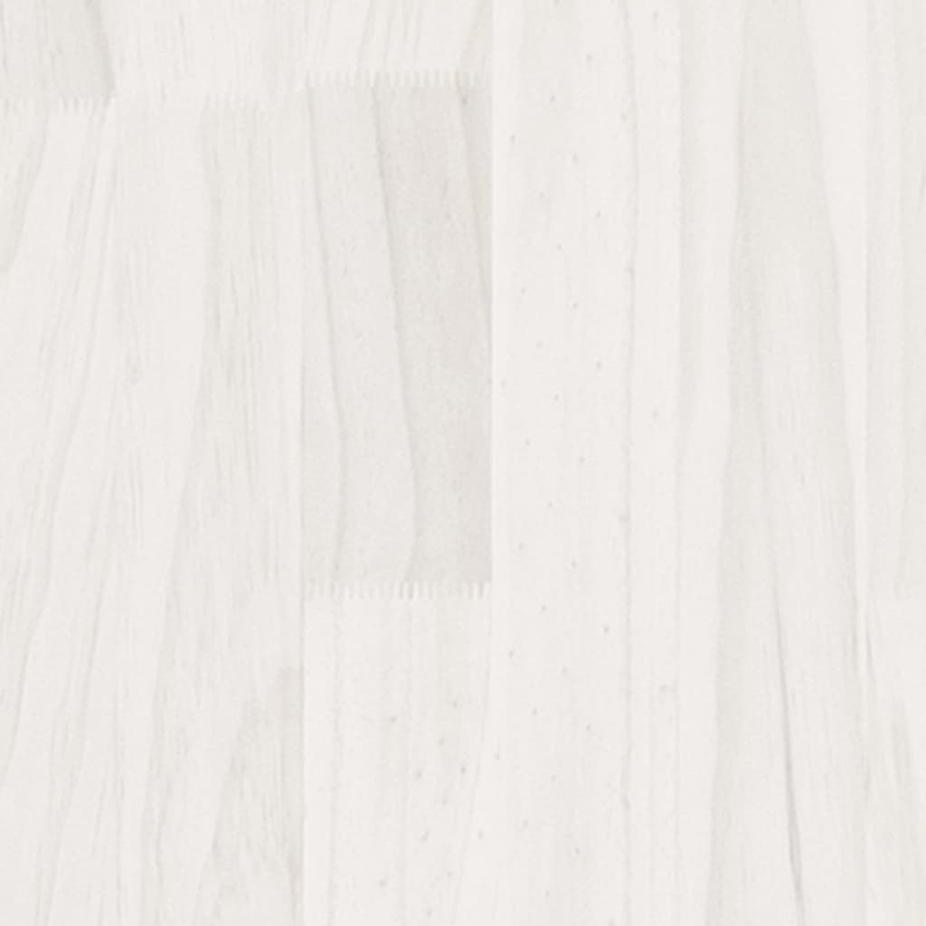 Bed Frame without Mattress White 75x190 cm Small Single Solid Wood