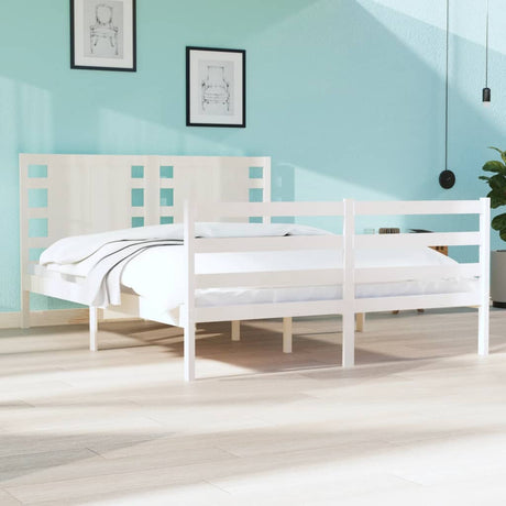 Bed Frame Without Mattress King Size Solid Wood Pine