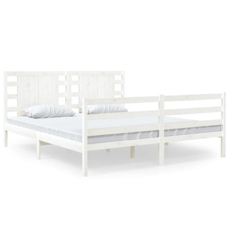 Bed Frame Without Mattress King Size Solid Wood Pine