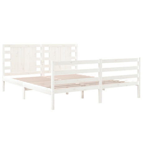 Bed Frame Without Mattress King Size Solid Wood Pine