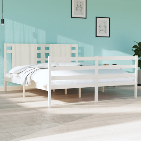 Bed Frame Without Mattress King Size Solid Wood Pine
