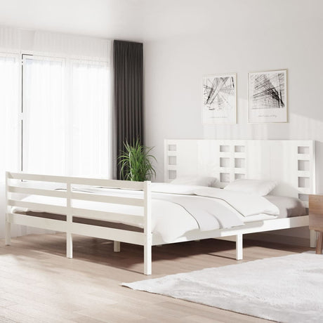 Bed Frame Without Mattress King Size Solid Wood Pine