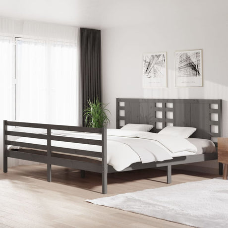 Bed Frame Without Mattress King Size Solid Wood Pine