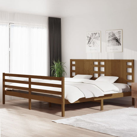 Bed Frame Without Mattress King Size Solid Wood Pine