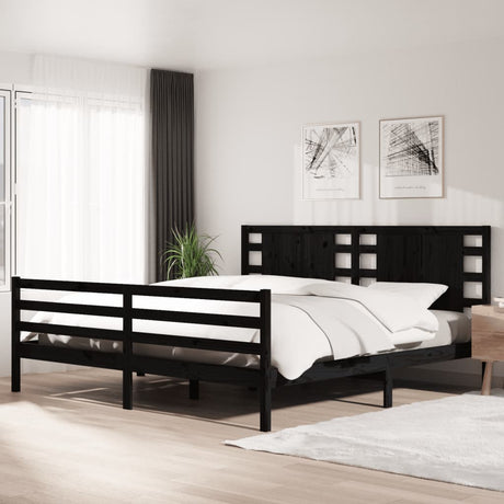 Bed Frame Without Mattress King Size Solid Wood Pine